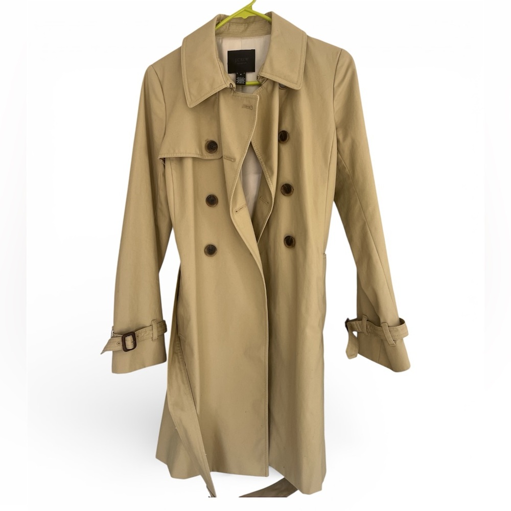 J. Crew Collection Tan Trench Coat